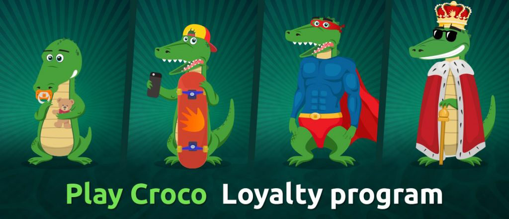 Become part of the Play Croco Casino Loyalty Program