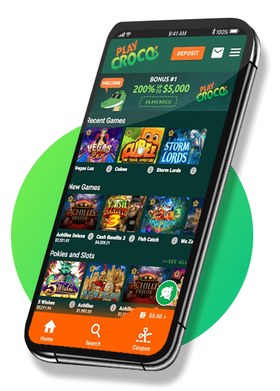 Play Croco Australian mobile casinos offer for Android phone and desktop version